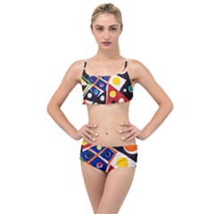 Pattern And Decoration Revisited At The East Side Galleries Layered Top Bikini Set by Wegoenart