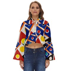 Pattern And Decoration Revisited At The East Side Galleries Boho Long Bell Sleeve Top by Wegoenart