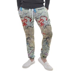 Misc Map Wallpaper Men s Jogger Sweatpants by Wegoenart