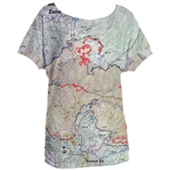 Misc Map Wallpaper Women s Oversized Tee by Wegoenart