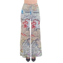 Misc Map Wallpaper So Vintage Palazzo Pants by Wegoenart