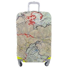 Misc Map Wallpaper Luggage Cover (medium) by Wegoenart