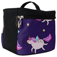 Fantasy Fat Unicorn Horse-pattern Fabric Design Make Up Travel Bag (big) by Wegoenart