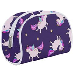 Fantasy Fat Unicorn Horse-pattern Fabric Design Make Up Case (large) by Wegoenart