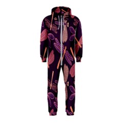 Dragonfly Pattern Design Hooded Jumpsuit (kids) by Wegoenart