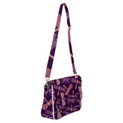 Dragonfly Pattern Design Shoulder Bag With Back Zipper by Wegoenart