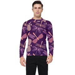 Dragonfly Pattern Design Men s Long Sleeve Rash Guard by Wegoenart