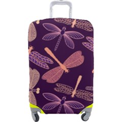 Dragonfly Pattern Design Luggage Cover (large) by Wegoenart