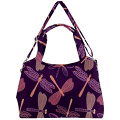 Dragonfly Pattern Design Double Compartment Shoulder Bag by Wegoenart