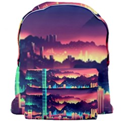 Cityscape Building Painting 3d City Illustration Giant Full Print Backpack by danenraven