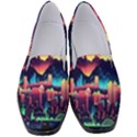 Cityscape Building Painting 3d City Illustration Women s Classic Loafer Heels View1