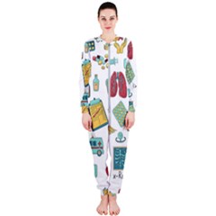 Abstract Abstraction Biology Chemistry Detail Genetics Onepiece Jumpsuit (ladies) by danenraven