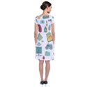 Abstract Abstraction Biology Chemistry Detail Genetics Short Sleeve Front Wrap Dress View2