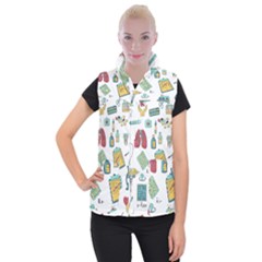 Abstract Abstraction Biology Chemistry Detail Genetics Women s Button Up Vest by danenraven