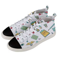 Abstract Abstraction Biology Chemistry Detail Genetics Men s Mid-top Canvas Sneakers by danenraven