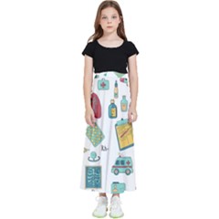 Abstract Abstraction Biology Chemistry Detail Genetics Kids  Flared Maxi Skirt by danenraven