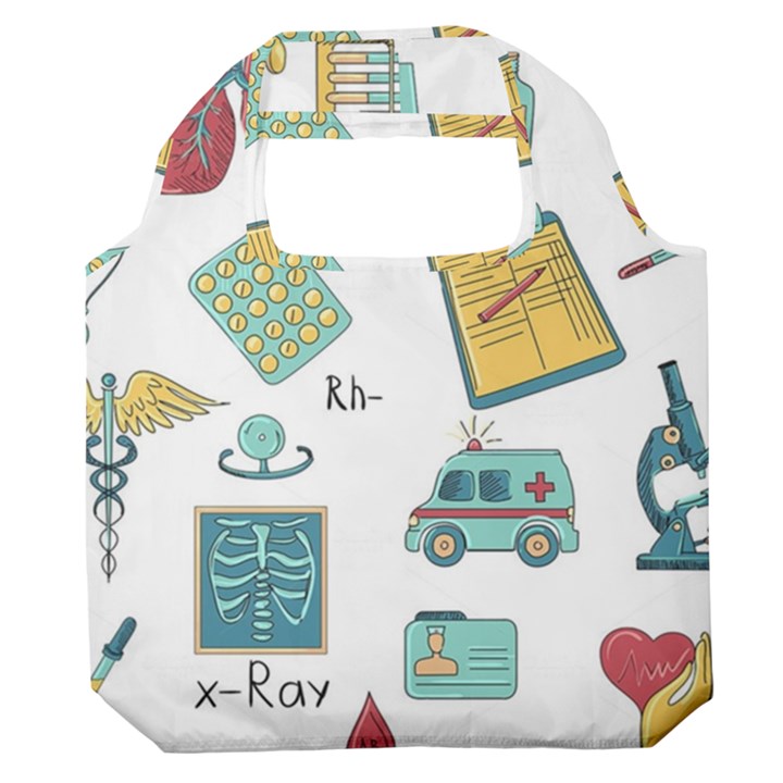 Abstract Abstraction Biology Chemistry Detail Genetics Premium Foldable Grocery Recycle Bag