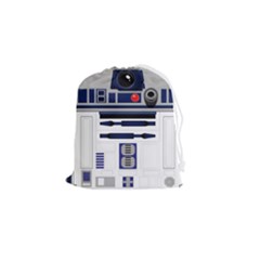 Robot R2d2 R2 D2 Pattern Drawstring Pouch (Small)