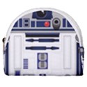 Robot R2d2 R2 D2 Pattern Horseshoe Style Canvas Pouch View1