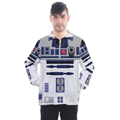 Robot R2d2 R2 D2 Pattern Men s Half Zip Pullover