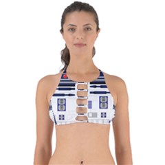 Robot R2d2 R2 D2 Pattern Perfectly Cut Out Bikini Top