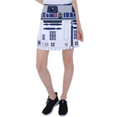 Robot R2d2 R2 D2 Pattern Tennis Skirt