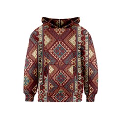 Armenian Carpet Kids  Pullover Hoodie by Gohar