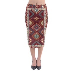 Armenian Carpet Midi Pencil Skirt