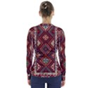 Armenian carpet V-Neck Long Sleeve Top View2