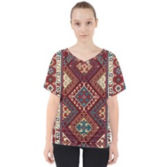 Armenian Carpet V-neck Dolman Drape Top by Gohar