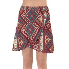 Armenian Carpet Wrap Front Skirt by Gohar