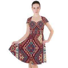 Armenian Carpet Cap Sleeve Midi Dress by Gohar