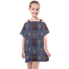 Armenian Ornaments Kids  One Piece Chiffon Dress