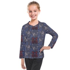 Armenian Ornaments Kids  Long Mesh Tee