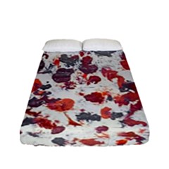 Abstract Random Painted Texture Fitted Sheet (full/ Double Size) by dflcprintsclothing