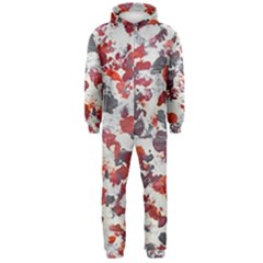 Abstract Random Painted Texture Hooded Jumpsuit (men) by dflcprintsclothing