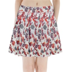 Abstract Random Painted Texture Pleated Mini Skirt