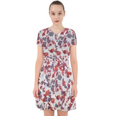 Abstract Random Painted Texture Adorable In Chiffon Dress