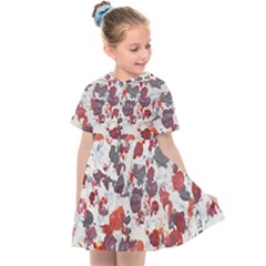 Abstract Random Painted Texture Kids  Sailor Dress