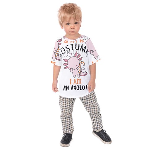 This Is My Human Costume I m An Axolotl Kids  Raglan Tee by faguostyle