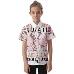 This Is My Human Costume I m An Axolotl Kids  Short Sleeve Shirt by faguostyle