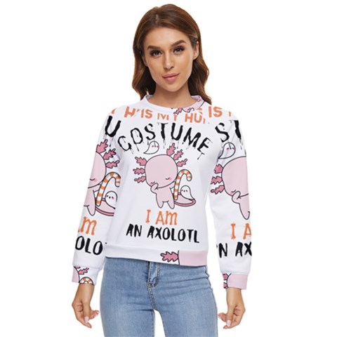 This Is My Human Costume I m An Axolotl Women s Long Sleeve Raglan Tee by faguostyle