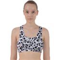 Eyes Drawing Motif Random Pattern Back Weave Sports Bra View1