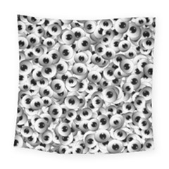 Eyes Drawing Motif Random Pattern Square Tapestry (large) by dflcprintsclothing