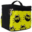 Cats Heads Pattern Design Make Up Travel Bag (Big) View1