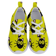 Cats Heads Pattern Design Running Shoes by danenraven