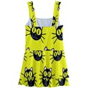 Cats Heads Pattern Design Kids  Layered Skirt Swimsuit View2