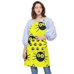 Cats Heads Pattern Design Pocket Apron by danenraven