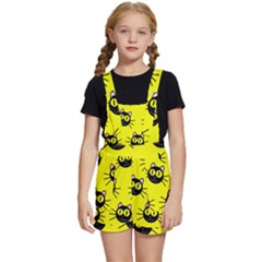 Cats Heads Pattern Design Kids  Short Overalls by danenraven