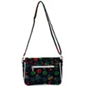 Apples Honey Honeycombs Pattern Shoulder Bag with Back Zipper View3